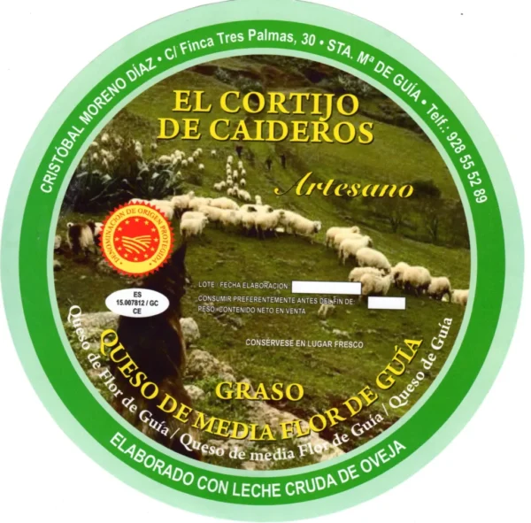 QUESO DE MEDIA FLOR - CORTIJO DE CAIDEROS